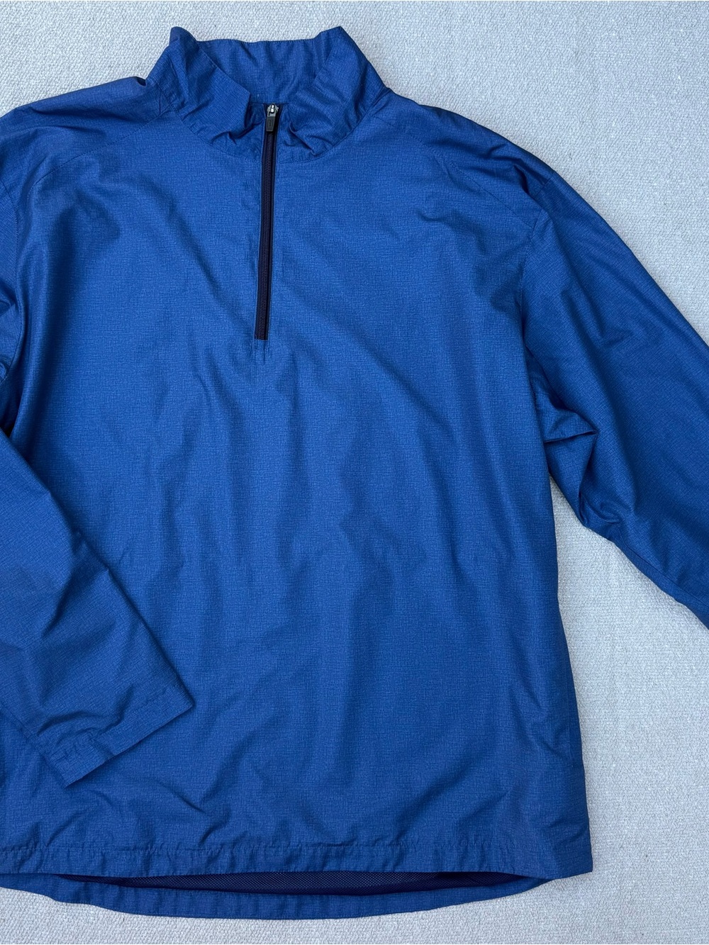 PGA Tour Men's Blue Quarter-Zip Windbreaker XL